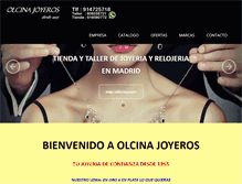 Tablet Screenshot of olcinajoyeros.com